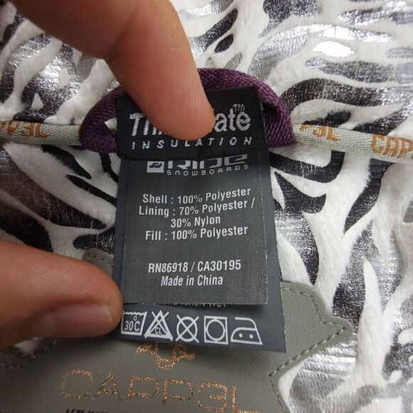 CAPP3L 15k 10K Waterproof Insulated Snowboarding Jacket Womens Large Gorpcore - Picture 15 of 15